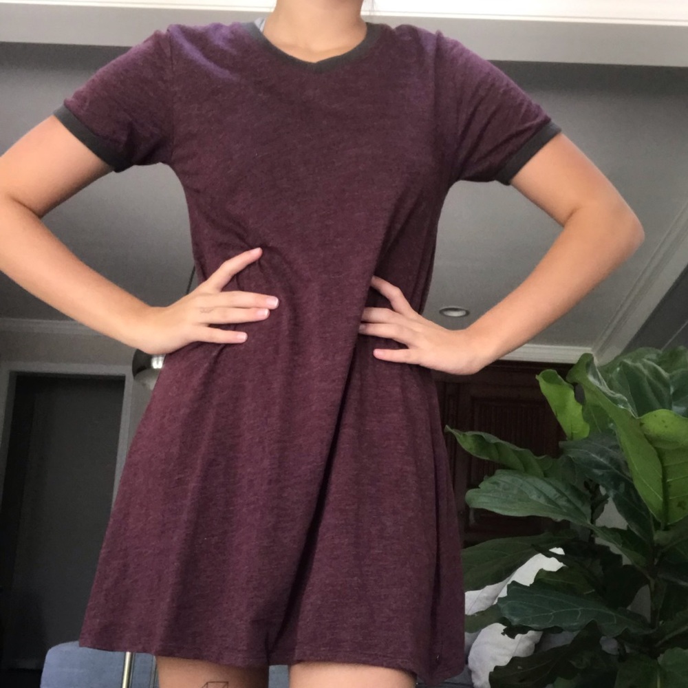 Super comfy Burgundy Tshirt Dress